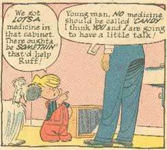 scene from Dennis the Menace Takes a Poke at Poison