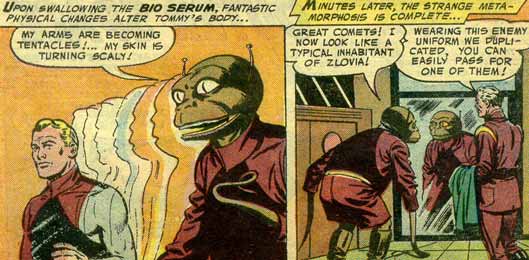 scene from Action Comics #222